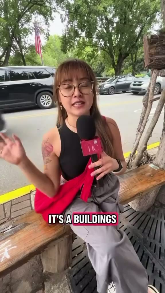Street interview with the mic